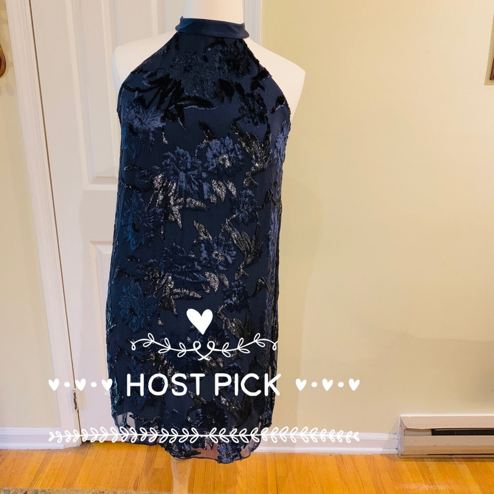 Sale NWT Elie Tahari Blue Midi Dress